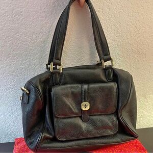Gorgeous Tory Burch Black Handbag with Gold hardware